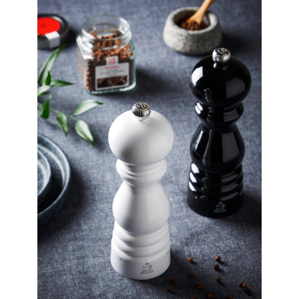 Moulin à poivre manuel Paris u’Select – Bois laqué noir, 12 cm
