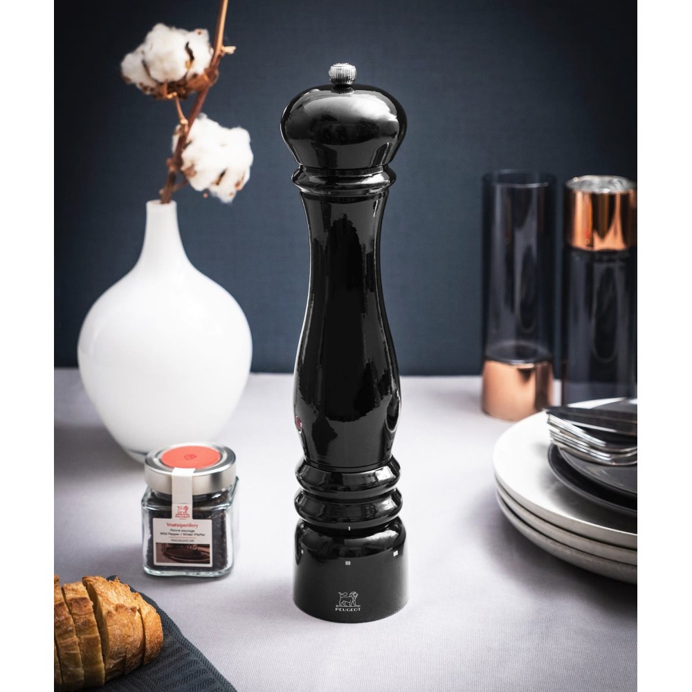 Moulin à poivre manuel Paris u’Select – Bois laqué noir, 22 cm